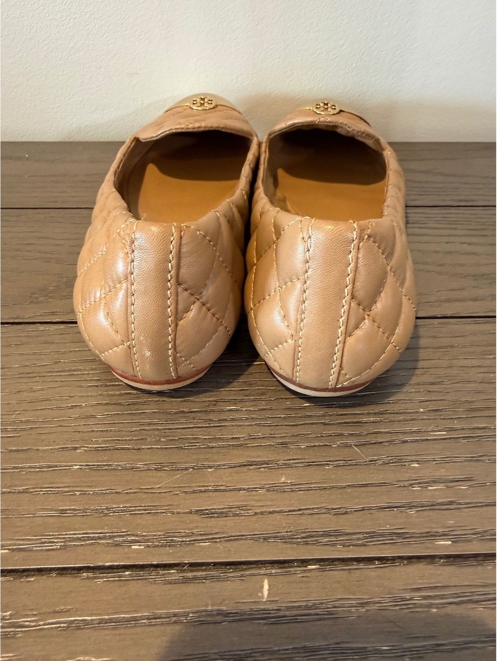 Tory Burch Quilted Leather Flats Size 7.5 - Picture 4 of 7